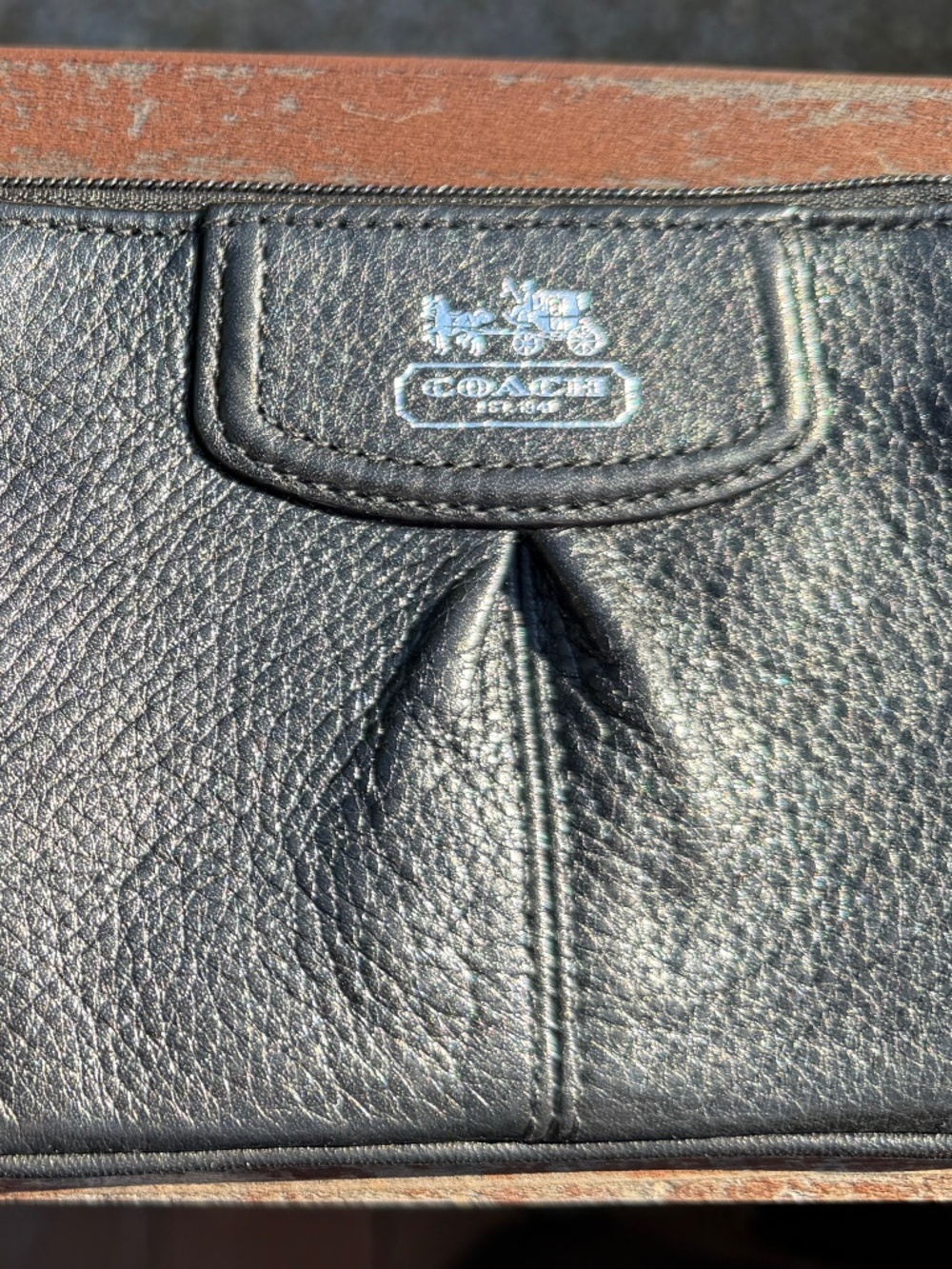 Coach wristlet, black